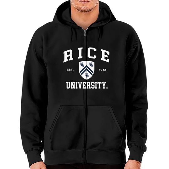 Rice University Owls Ncaa Seal Zip Hoodie