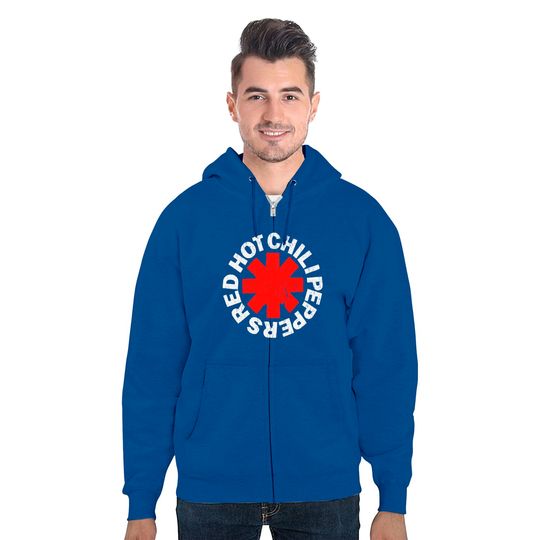 Red Hot Chili Peppers Distressed Zip Hoodie
