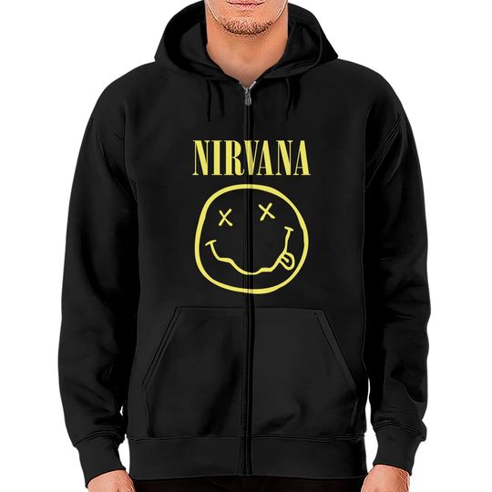 Nirvana Smiley Logo Zip Hoodie
