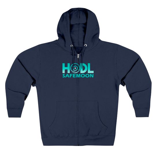 Safemoon Hodl Cryptocurrency Blockchain - Crypto To The Moon Zip Hoodie