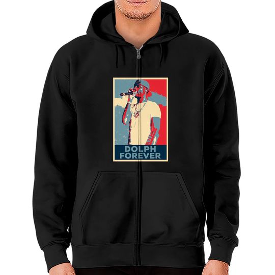 Young Dolph Forever Young Dolph Zip Hoodie