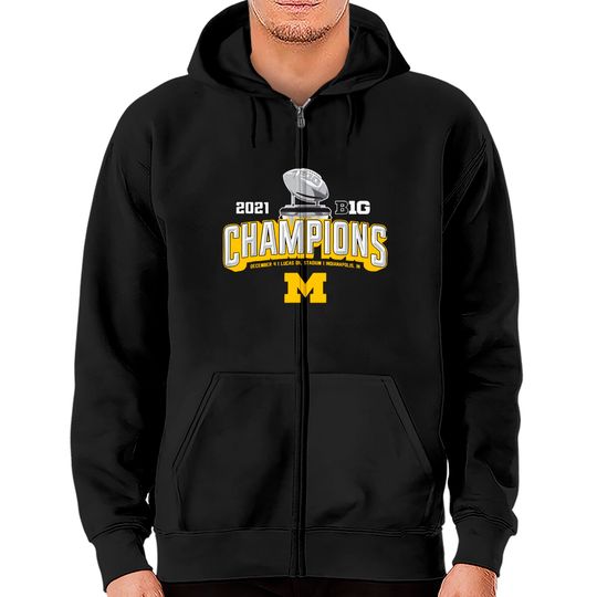 Michigan-Big-Ten-Championship-2021 Zip Hoodies