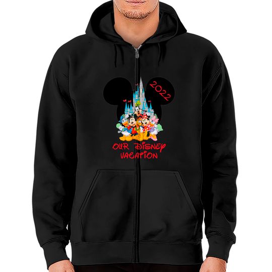 2022 Disney Vacation Mickey Minnie Mouse Zip Hoodies