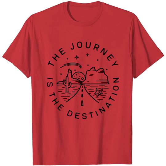 The Journey Is The Destination Railroader Minimal T Shirt