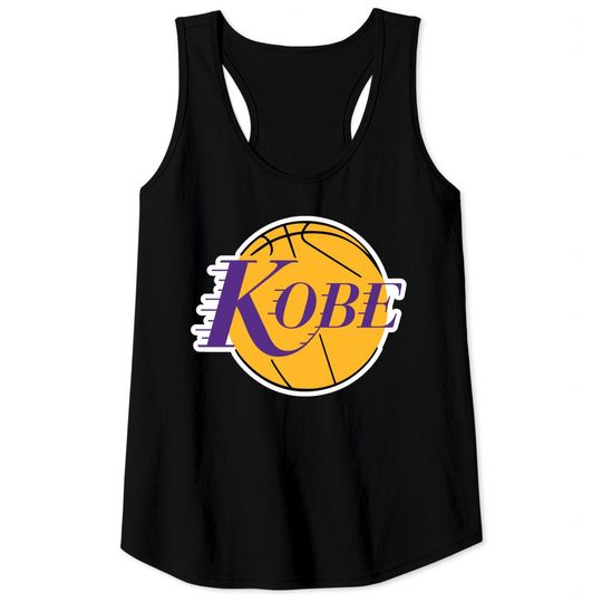 Shedd Shirts Gold Los Angeles Kobe Logo Tank Top