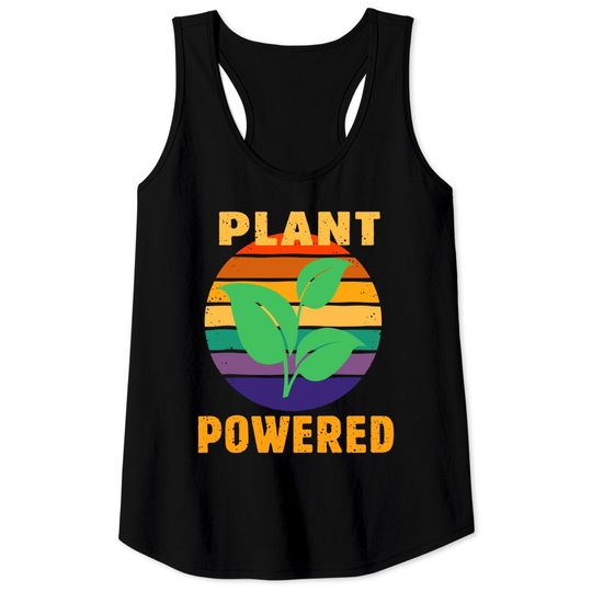 Plant Powered Vegan And Vegetarian Workout Vintage Tank Top