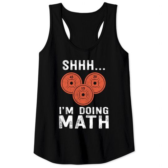 Math Lover Gym Weightlifting Workout Exercise Tank Top