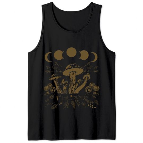 Goblincore Mushroom Foraging Alt Aesthetic Vintage Witchy Tank Top