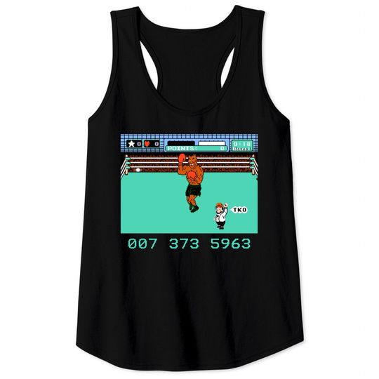 Mike Tysons Punch Out NES Tank Tops