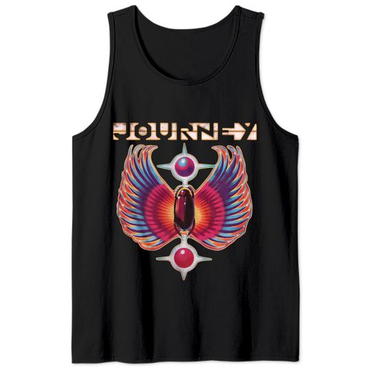 Journey Rock Band Music Group Colored Wings Logo Tank Tops