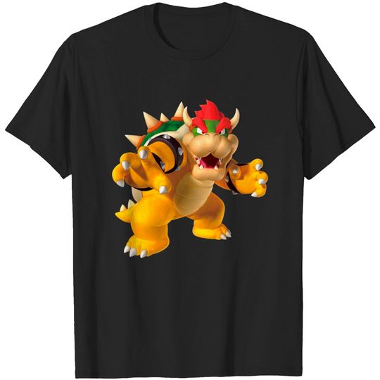 Mario T-Shirts Super Mario Bowser 3D Poster