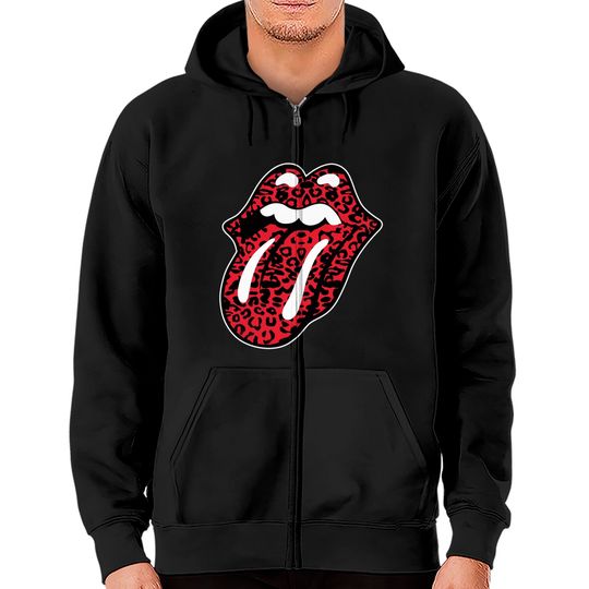 The Rolling Stones Leopard Tongue Hoodie