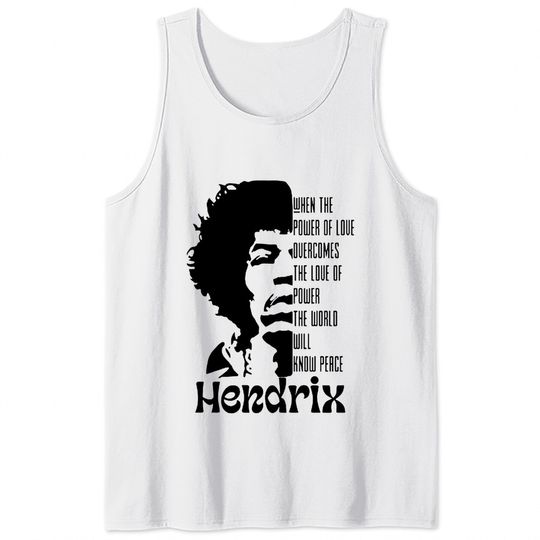 Jimi Hendrix quote Tank Tops