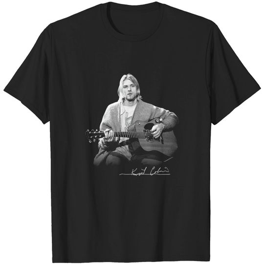 Kurt Cobain Nirvana Unplugged Official Tee T-Shirt