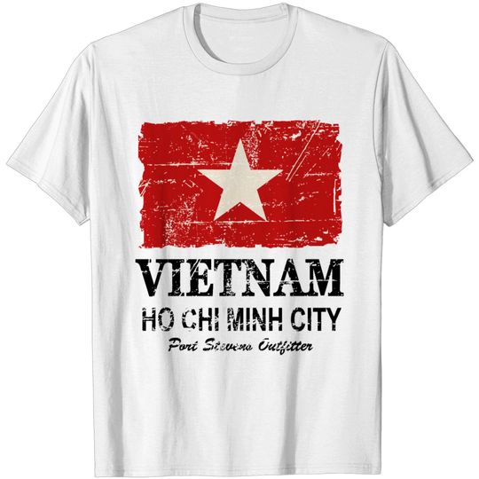Vietnam Flag - Vintage Look T Shirt