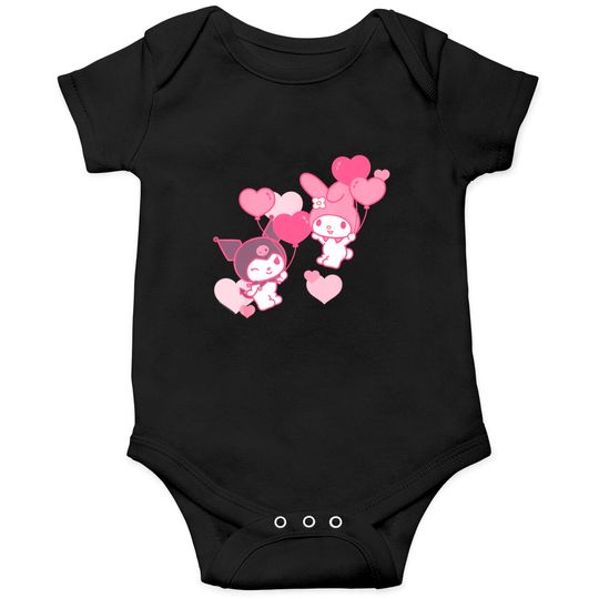 Womens Valentines Day Bodysuits My Melody and Kuromi