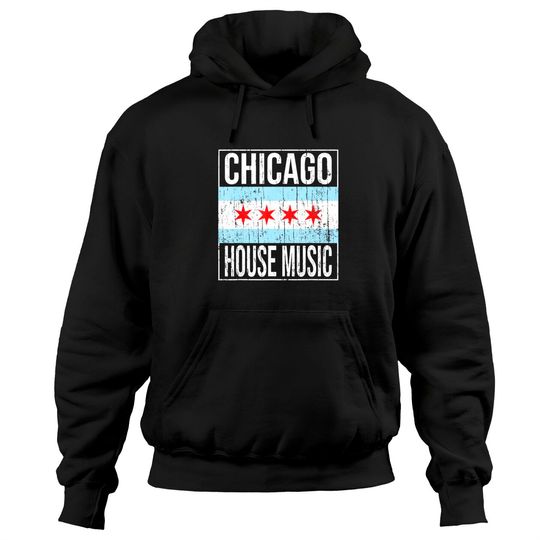 Chicago House Music Stylish Flag Hoodies