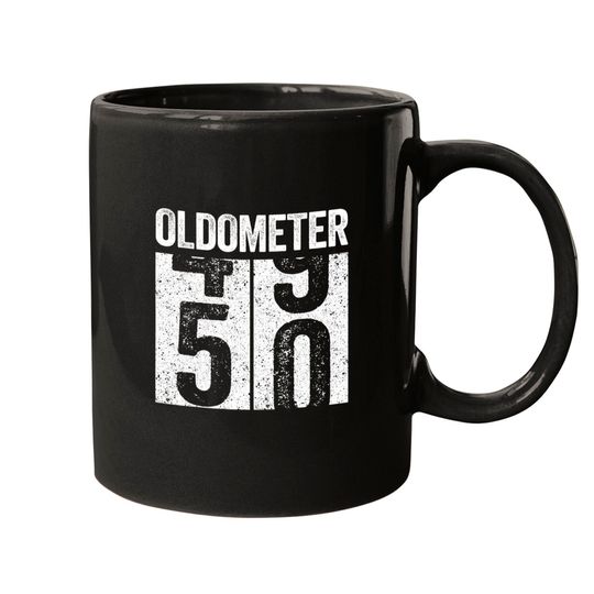 50th Birthday Mugs Oldometer 50th Birthday Gift