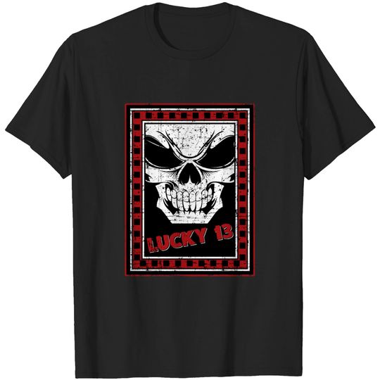 Lucky 13 Skull T Shirt