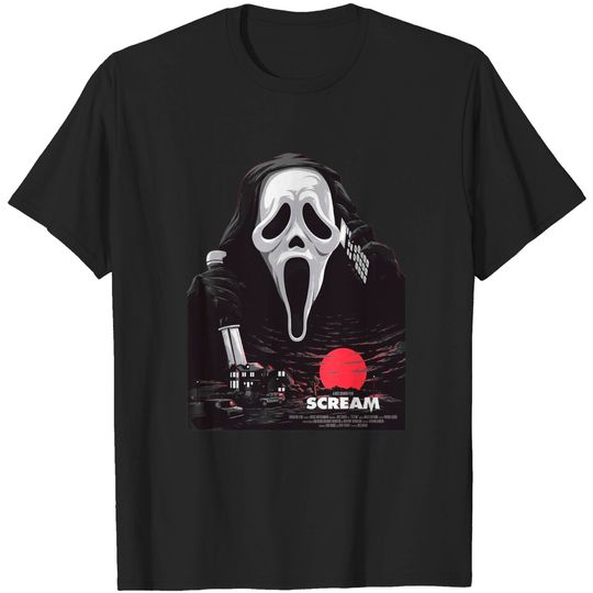 Scream T-Shirt Scream Ghost Horror Graphic Design Tee Legends For Men Women