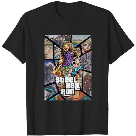 Steel Ball Run Anime Jojo Bizarre Adventure T-Shirt