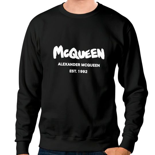 Alexander McQueen Graffiti Logo Sweatshirts Sweatshirts