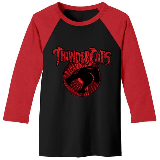 Thundercat Merch Baseball Tees Red Tie Dye Logo