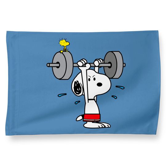 Snoopy Working Out - Snoopy - House Flags