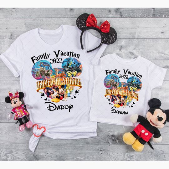 Personalized Universal Studios Family Shirt, Family Vacation shirt, Disney Trip shirts, Universal Studios Group shirt, Disney Vacation 2022