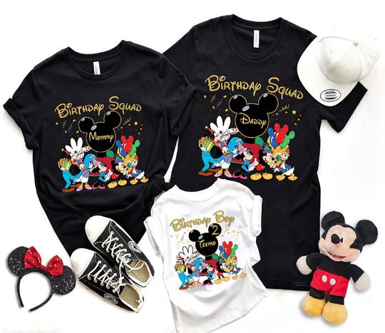 Personalized 2022 Disney Birthday Family Matching T Shirt