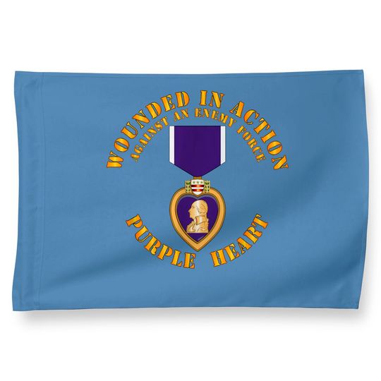 Wounded In Action Purple Heart House Flags