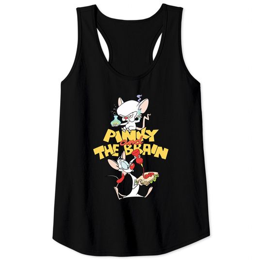 Animaniacs Pinky and The Brain Science and Sandwich Tank Tops