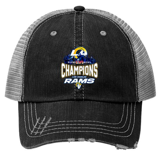 Los Angeles Rams LVI Super Bowl 2022 Champions Trucker Hats