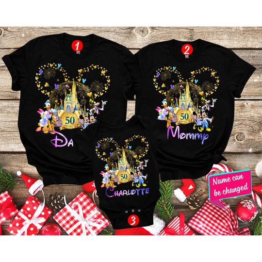 Walt Magic World 50th Anniversary Shirt Disney 50th Matching Family Shirt, Magic Kingdom Custom T-Shirt