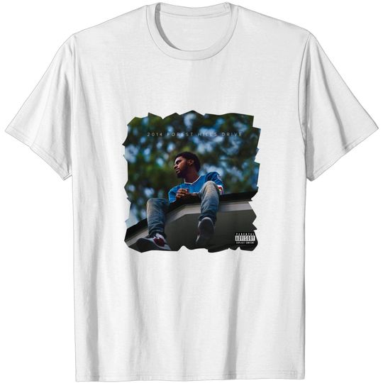 Vallowa Mens Inspired J Cole 2014 Forest Hills Drive Mens T-Shirt Black