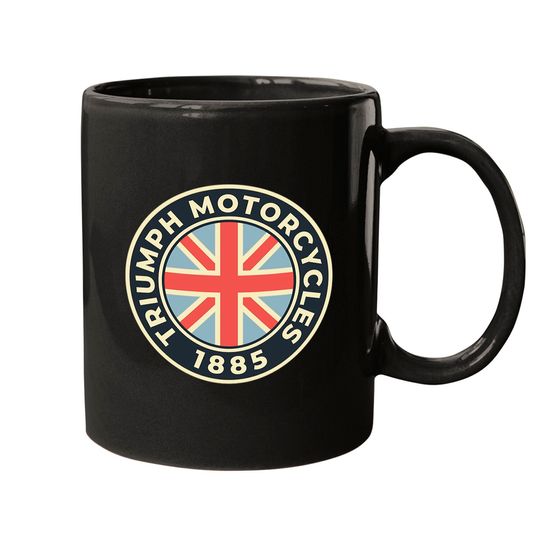 Triumph Motorcycles - 1885 - Custom Vintage Logo - Triumph - Mugs