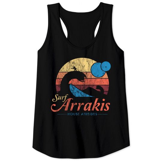 Visit Arrakis - Vintage Distressed Surf - Dune - Sci Fi - Dune - Tank Tops
