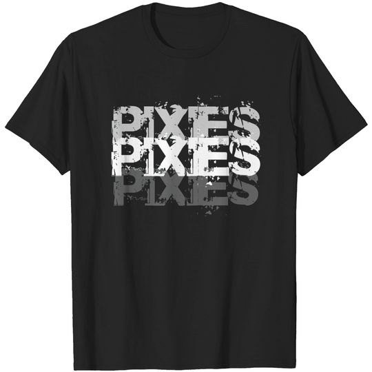 Retro Indie Psychedelic Vintage Style Typography Pixiies - Retro - T-Shirt