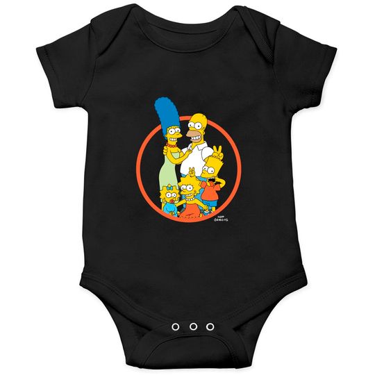 The Simpsons Family Photo Big Boys Youth Onesie Licensed Television Cartoon
