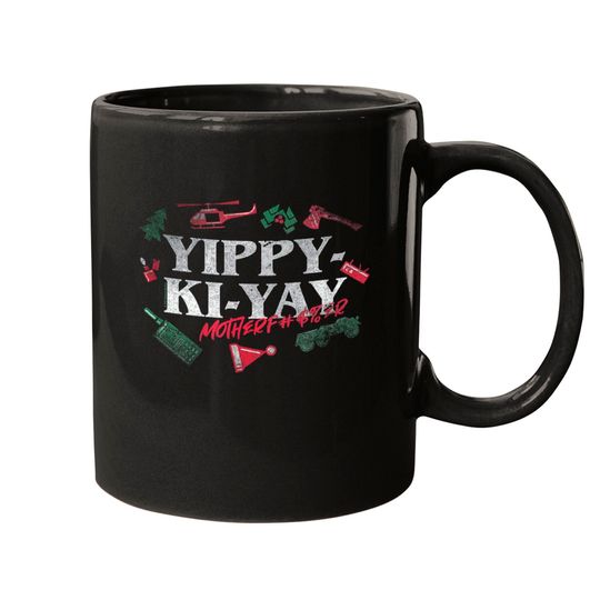 Die Hard Yippy-Ki-Yay Mother Fer Circle Mugs