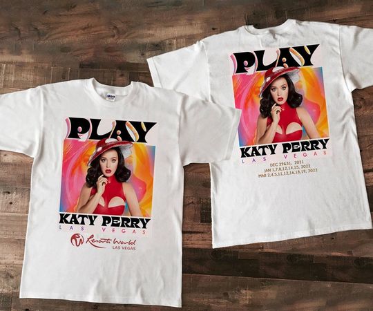 2022 Live Katy Perry Play Las Vegas Tour T Shirt