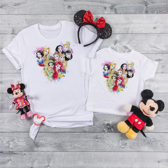 Disney Princesses Magic Kingdom Matching Family 2022 T Shirt