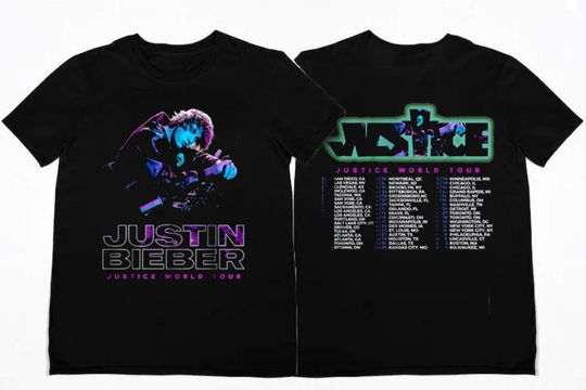 Justin Bieber Justice Tour 2022 T Shirt