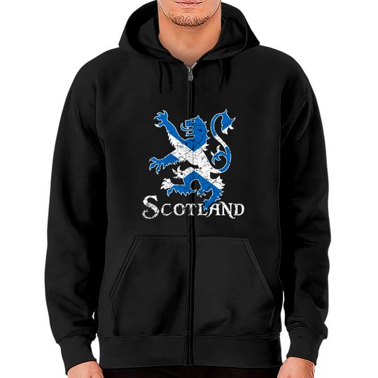 Scotland Lion Rampant Scotland Scottish Zip Hoodies