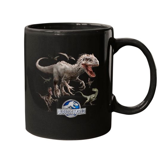 Jurassic World Indominus Rex Raptor Run Graphic Mugs
