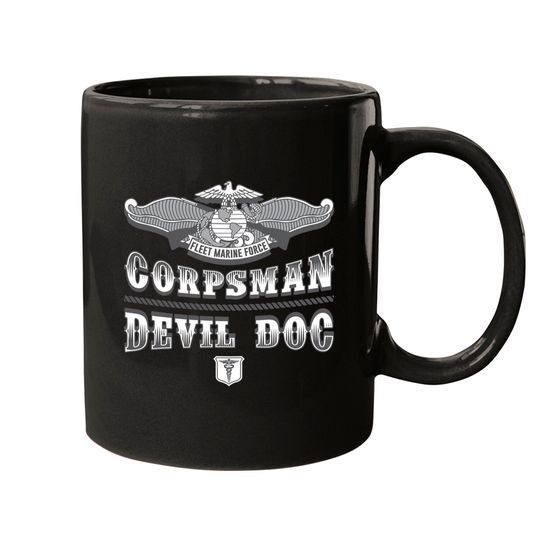 Navy Corpsman Devil Doc FMF 8404 Mugs