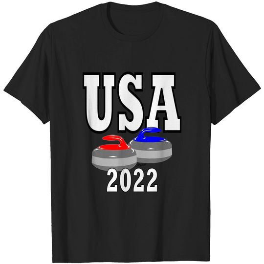 CURLING STONES USA 2022 Curling Fan T-Shirt