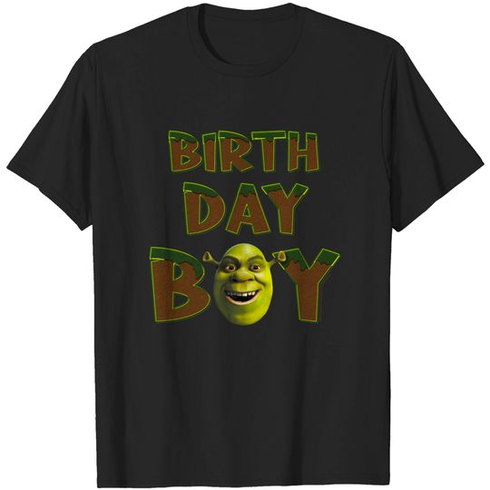 Shrek Birthday Boy Big Face T-Shirt