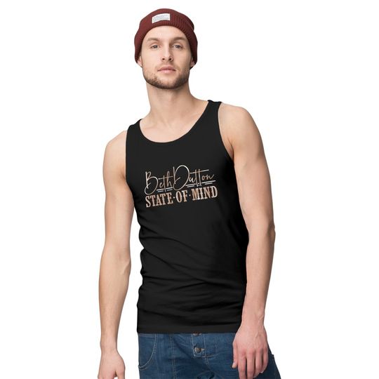 Beth Dutton State of Mind Shirt Tank Tops for Women Funny Beth Dutton Graphic Racerback Tank Tops Summer Basic Tee Vest