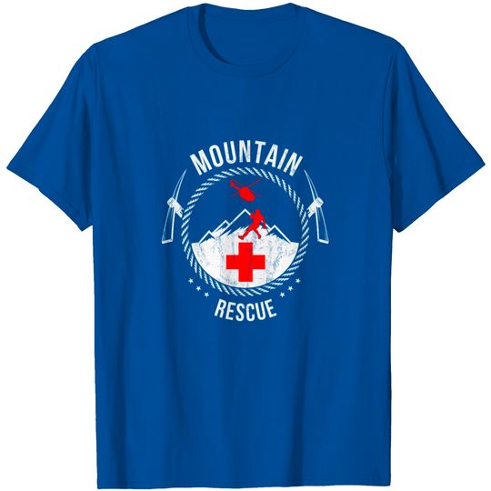 Mountain Rescue Mountaineers Helicopter T Shirt